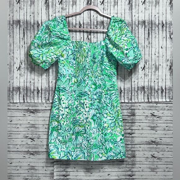 Lilly Pulitzer Daniela Stretch Dress Hopelessly Devoted Engineered - Picture 2 of 11